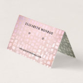 モザイク効果イヤリングホルダー、ジュエリー表示カード 名刺 (正面)