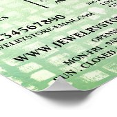 モザイク効果、ジュエリース広告トア ポスター (角)