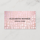 モザイク効果、宝石商 名刺 (正面)