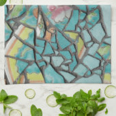 モザイク台所タオル キッチンタオル (折り畳み)