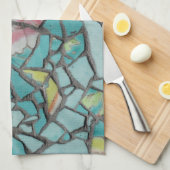 モザイク台所タオル キッチンタオル (四つ折り)