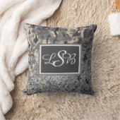 モザイク土調抽象芸術タイル模様モノグラム クッション (ブランケット)