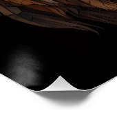 モザイク威厳のあるライオン頭 ポスター (コーナー)