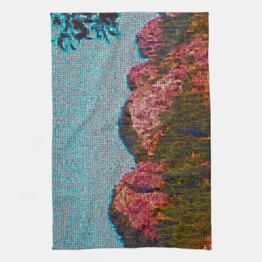 モザイク山 キッチンタオル (縦)