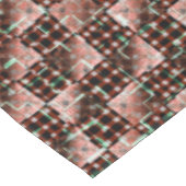 モザイク市松模様にを施した赤い風変わり正方形 テーブルクロス (アングル)