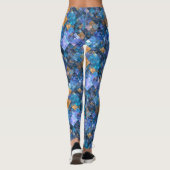 モザイク市松模様に幾何パターンレギンス レギンス (裏面)