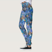 モザイク市松模様に幾何パターンレギンス レギンス (左)