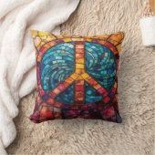 モザイク平和のサインクッションカバー クッション (ブランケット)