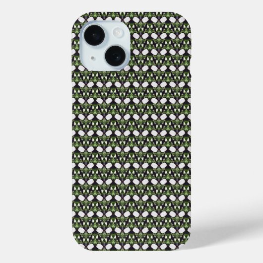 モザイク幾何学ボタニカルアブストラクトパターン 1318 Case-Mate iPhoneケース (裏面)