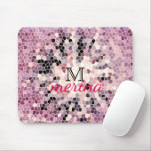 モザイク床装飾幾何学タイルピクセル マウスパッド (マウス)