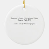 モザイク想像、イチゴ畑、ニューヨーク – セラミックオーナメント (裏面)