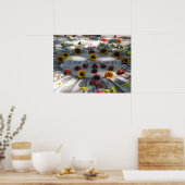 モザイク想像、ストロベリーフィールドNY – ポスター (キッチン)