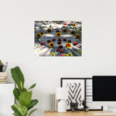 モザイク想像、ストロベリーフィールドNY – ポスター (ホームオフィス)