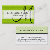 モザイク抽象芸術アカスタムートモノグラム#37 名刺 (正面/裏面)