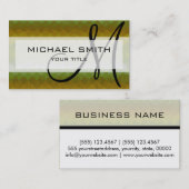 モザイク抽象芸術アカスタムートモノグラム#80 名刺 (正面/裏面)