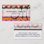 モザイク抽象芸術アーカスタムトモノグラム#30 名刺 (正面/裏面)