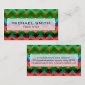 モザイク抽象芸術アート 名刺 (正面/裏面)