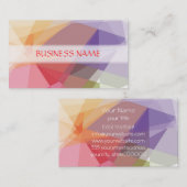 モザイク抽象芸術アート |幾何モダンパターン3 名刺 (正面/裏面)