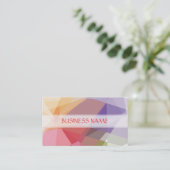 モザイク抽象芸術アート |幾何モダンパターン3 名刺 (スタンド正面)