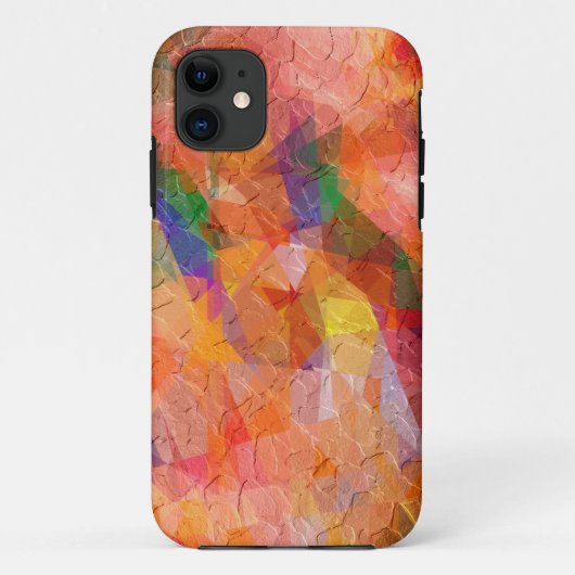 モザイク抽象芸術アート |幾何モダンパターン8 Case-Mate iPhoneケース (裏面)