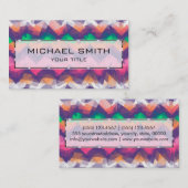 モザイク抽象芸術アート#15 名刺 (正面/裏面)