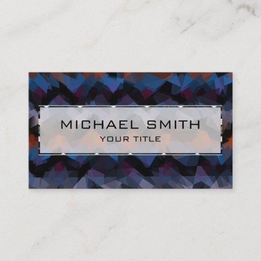 モザイク抽象芸術アート#21 名刺 (正面)
