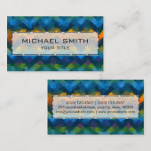 モザイク抽象芸術アート#25 名刺 (正面/裏面)