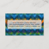 モザイク抽象芸術アート#25 名刺 (裏面)