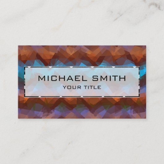 モザイク抽象芸術アート#26 名刺 (正面)