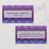 モザイク抽象芸術アート#28 名刺 (正面/裏面)