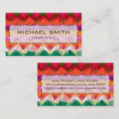 モザイク抽象芸術アート#30 名刺 (正面/裏面)