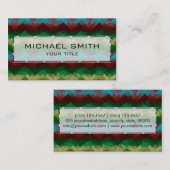 モザイク抽象芸術アート#5 名刺 (正面/裏面)