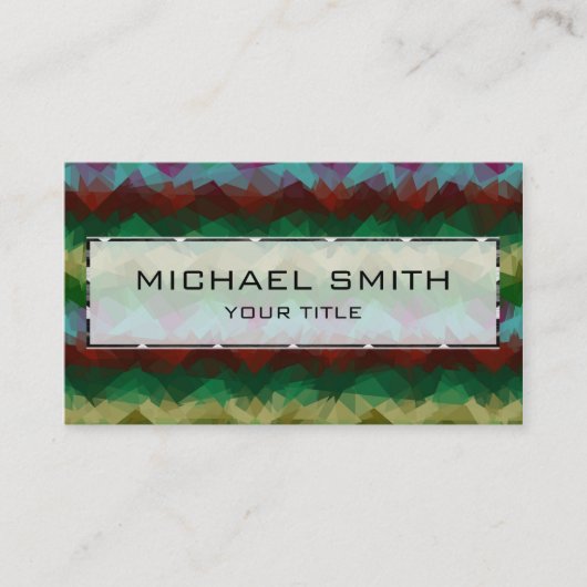 モザイク抽象芸術アート#5 名刺 (正面)