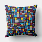 モザイク抽象芸術パターン050721 v2 クッション (裏面)