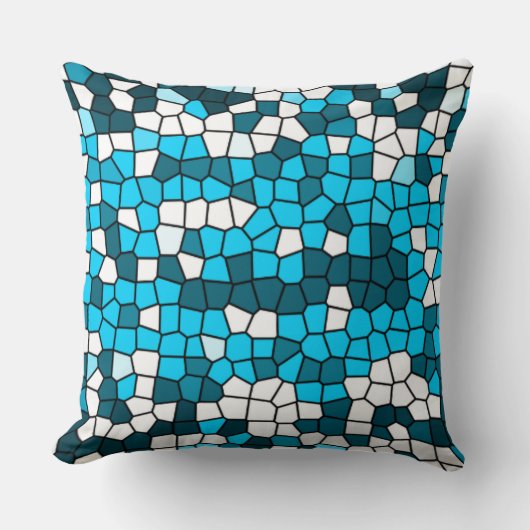 モザイク抽象芸術パターン クッション (正面)
