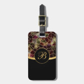 モザイク抽象芸術染色ガラス |カスタマイズ ラゲッジタグ (正面縦)