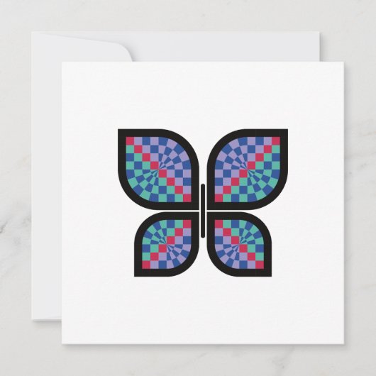 モザイク放射蝶 シーズンカード (正面)