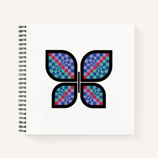 モザイク放射蝶 ノートブック (正面)