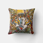 モザイク数々のカラー猫697 クッション (裏面)