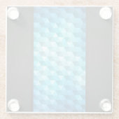 モザイク模様から成っている抽象的な背景 ガラスコースター (裏面)