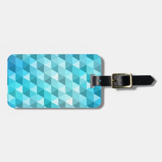 モザイク模様から成っている抽象的な背景 ラゲッジタグ (正面横)