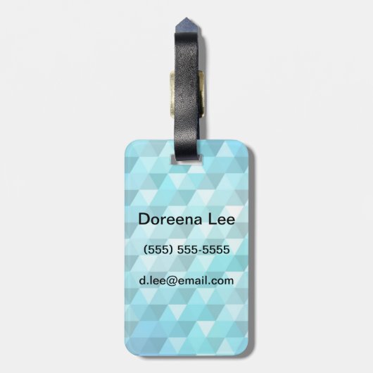 モザイク模様から成っている抽象的な背景 ラゲッジタグ (裏面縦)