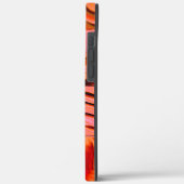 モザイク模様の華やかなサーモンの色を柔らかく刻んだ Case-Mate iPhoneケース (裏面 / 左)