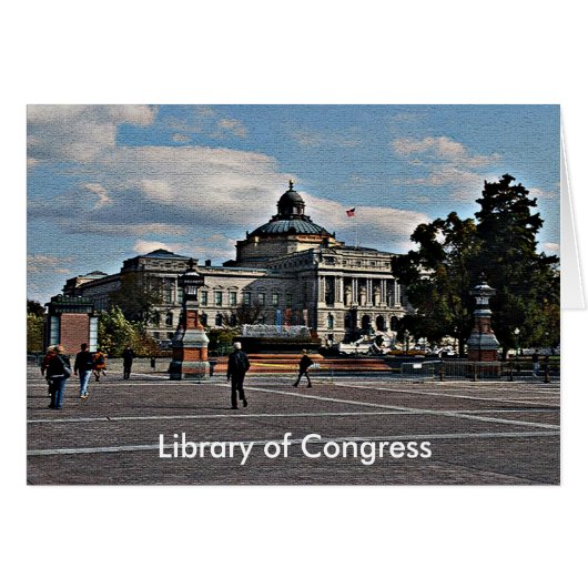 モザイク模様カードの会議図書館 (正面横)