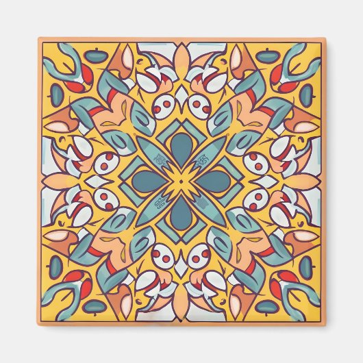 モザイク模様 マグネット (正面)