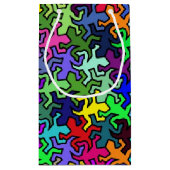 モザイク模様 – 色付き スモールペーパーバッグ (裏面)