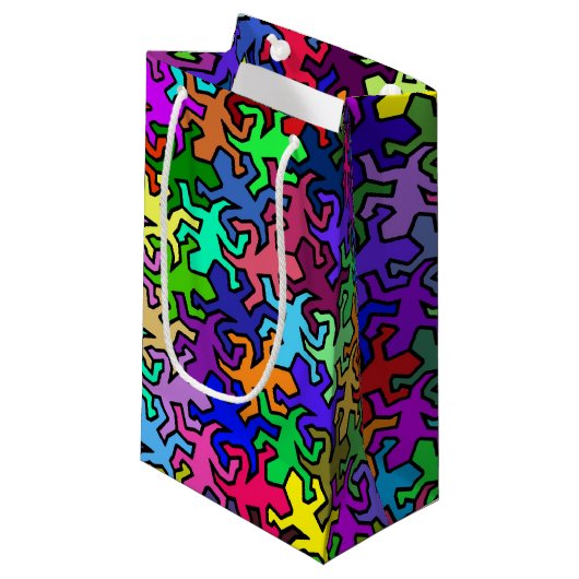 モザイク模様 – 色付き スモールペーパーバッグ (正面アングル)