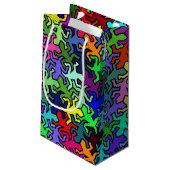 モザイク模様 – 色付き スモールペーパーバッグ (裏面アングル)