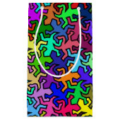 モザイク模様 – 色付き スモールペーパーバッグ (正面)