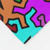 モザイク模様 – 色付き フリースブランケット (角)